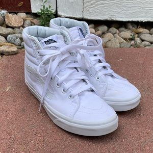 White High Top Classic Vans Sneakers